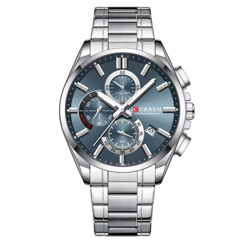 Наручний годинник Curren Сurren 8475 Silver/Blue