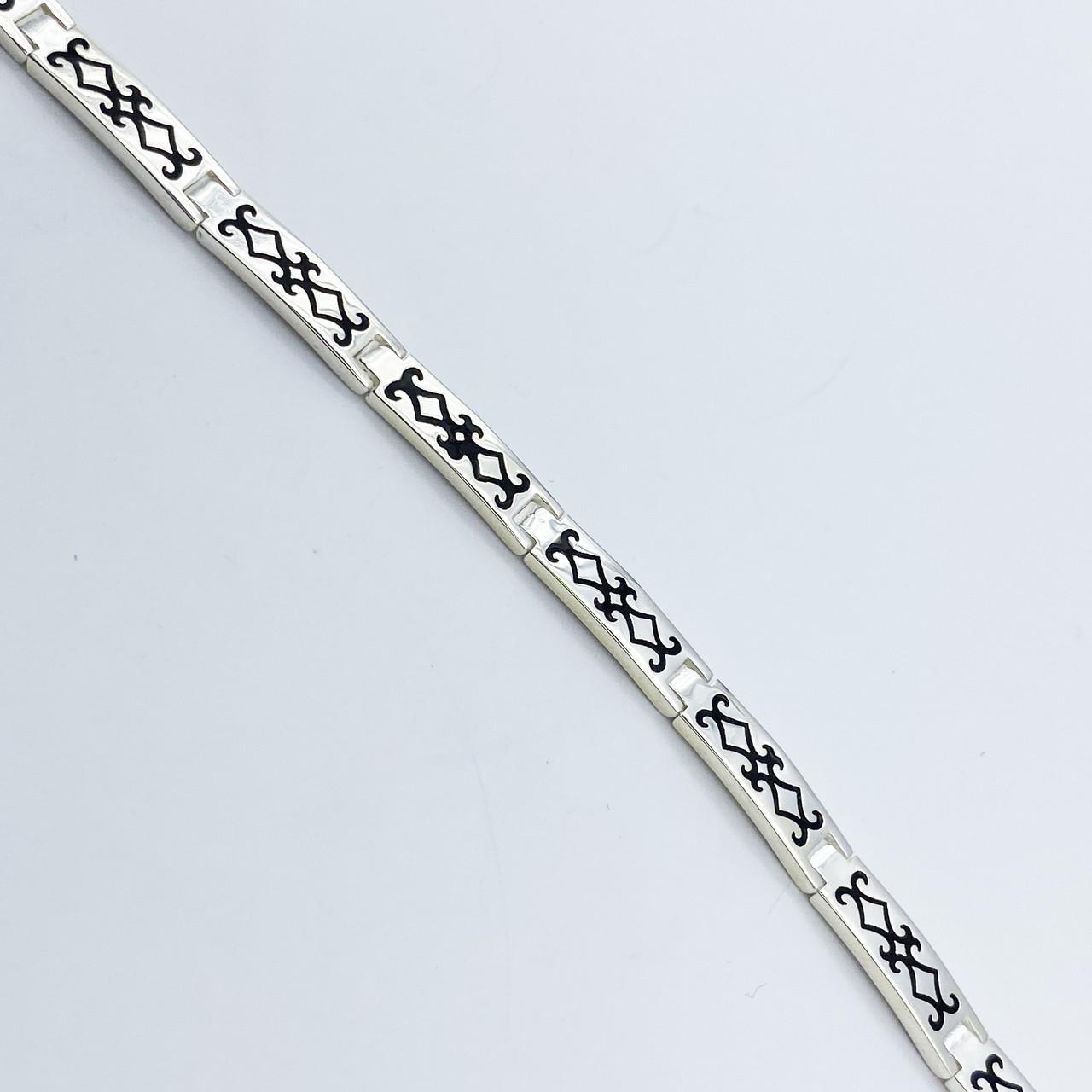 Браслет серебряный с ювелирной эмалью 19 10,11 г (2088702500)