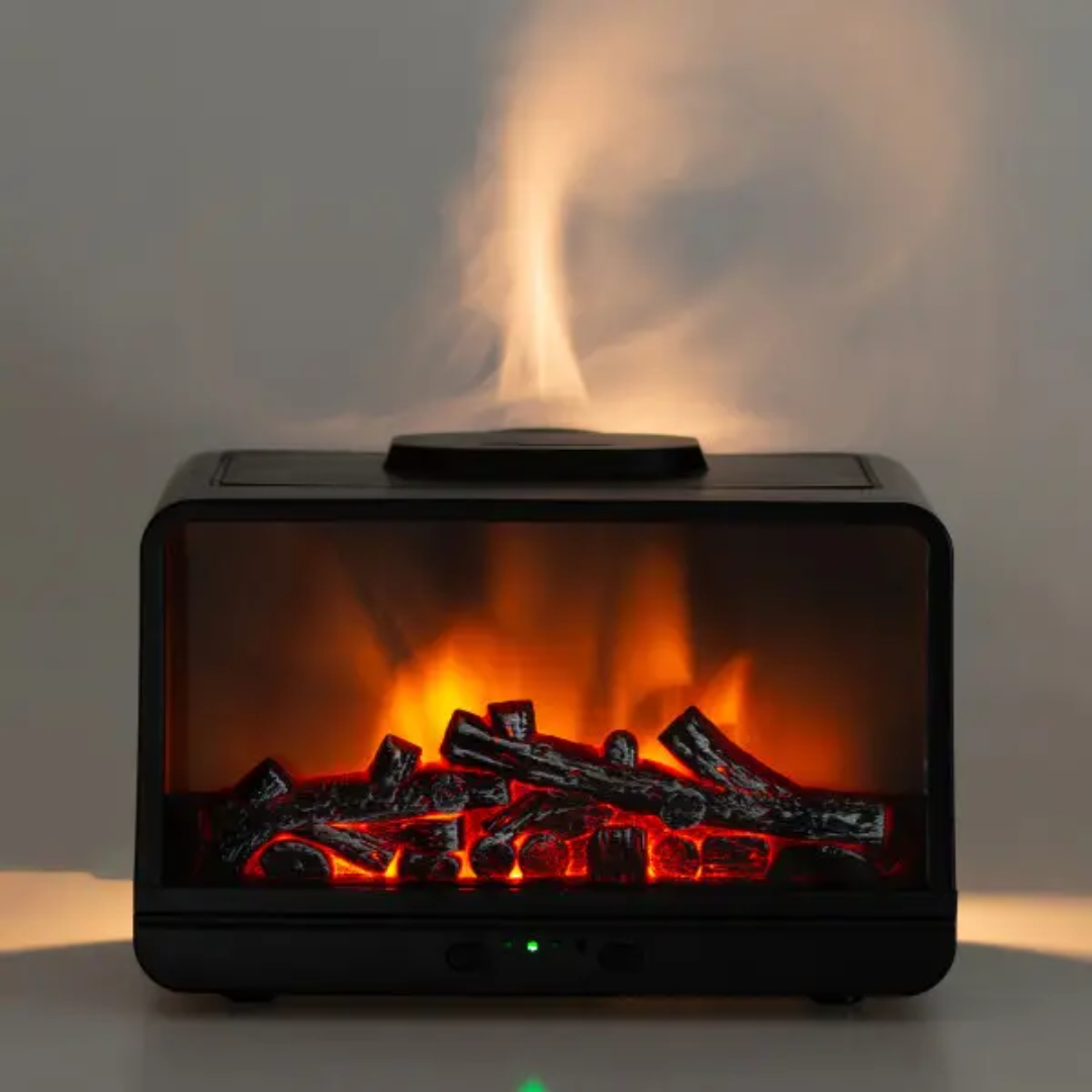 Зволожувач повітря Камін з підсвічуванням 300 мл Чорний - фото 2 Зволожувач повітря Камін з підсвічуванням 300 мл Чорний - фото 2