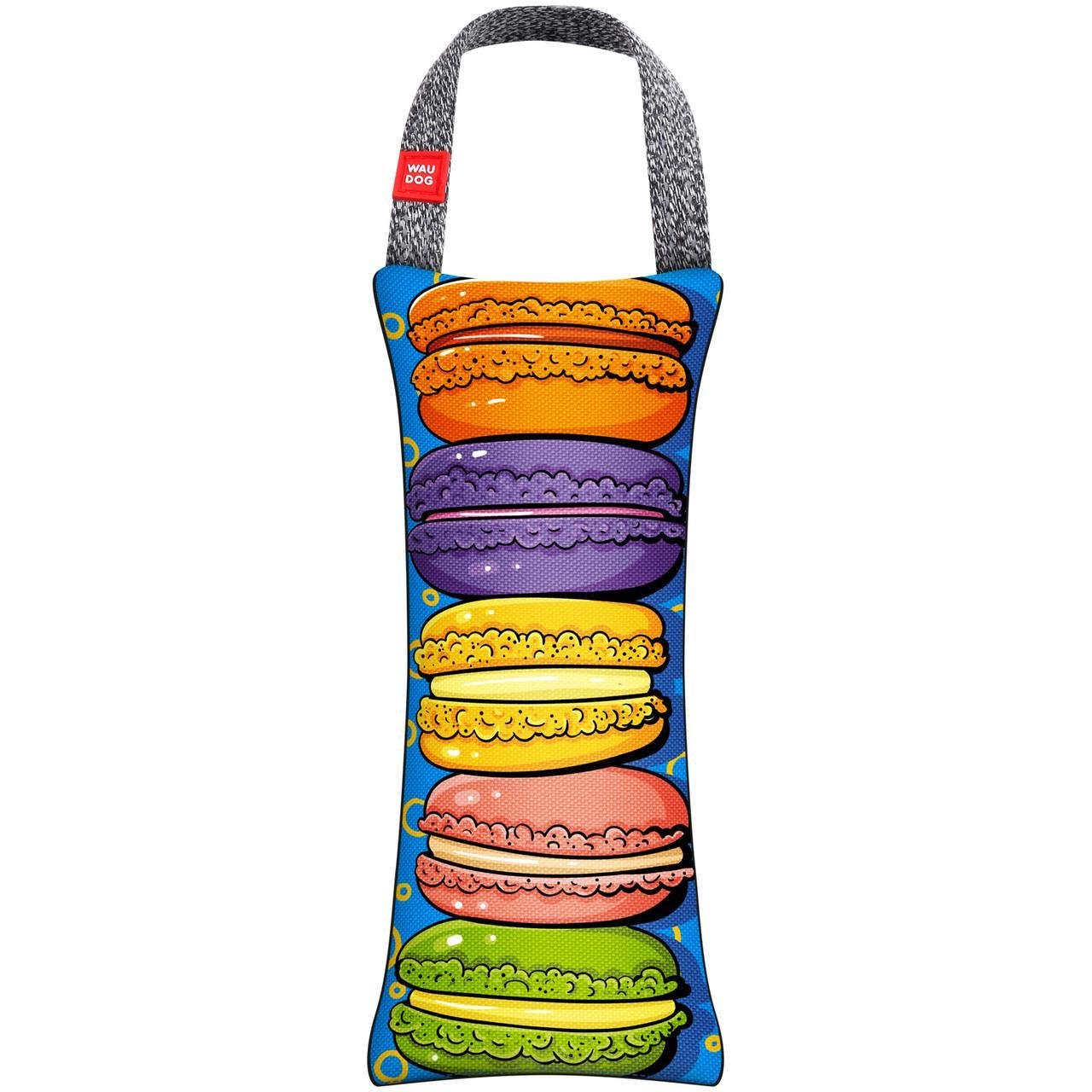 Игрушка для собак Waudog Fun с пискавкой рисунок «Макароны» 11x26 см (6202-0222)