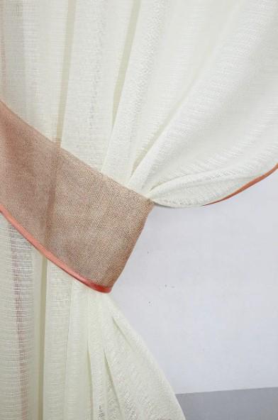 Занавеска на кухню/балкон шифон290х170 см Молочный/Персиковый (00к 59-482) - фото 6 Занавеска на кухню/балкон шифон290х170 см Молочный/Персиковый (00к 59-482) - фото 6