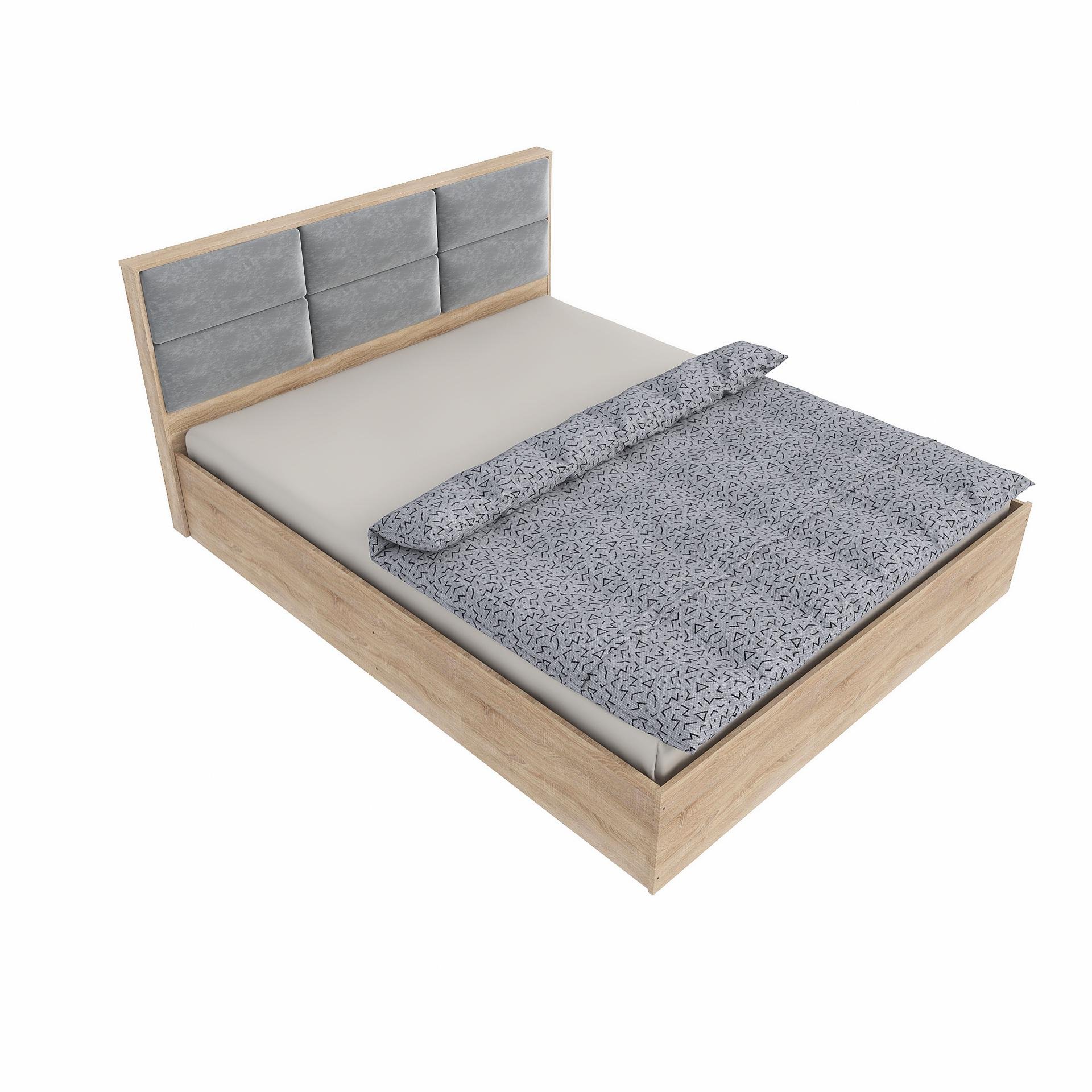 Кровать двуспальная Everest Лайт КЛ-1400 каркас Нимфея альба (11119)