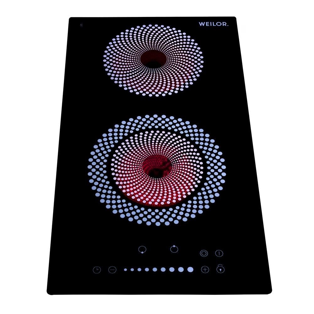 Варочная поверхность электрическая Domino Weilor WHC 332 стеклокерамическая Black - фото 4