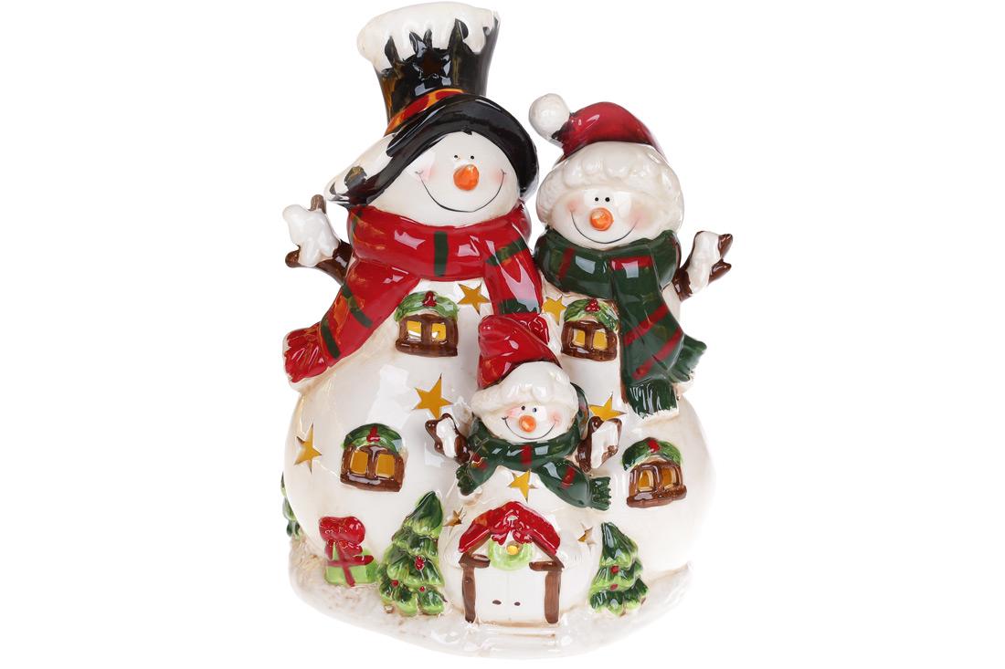 Новогодний декор BonaDi Семья снеговиков (827-518)