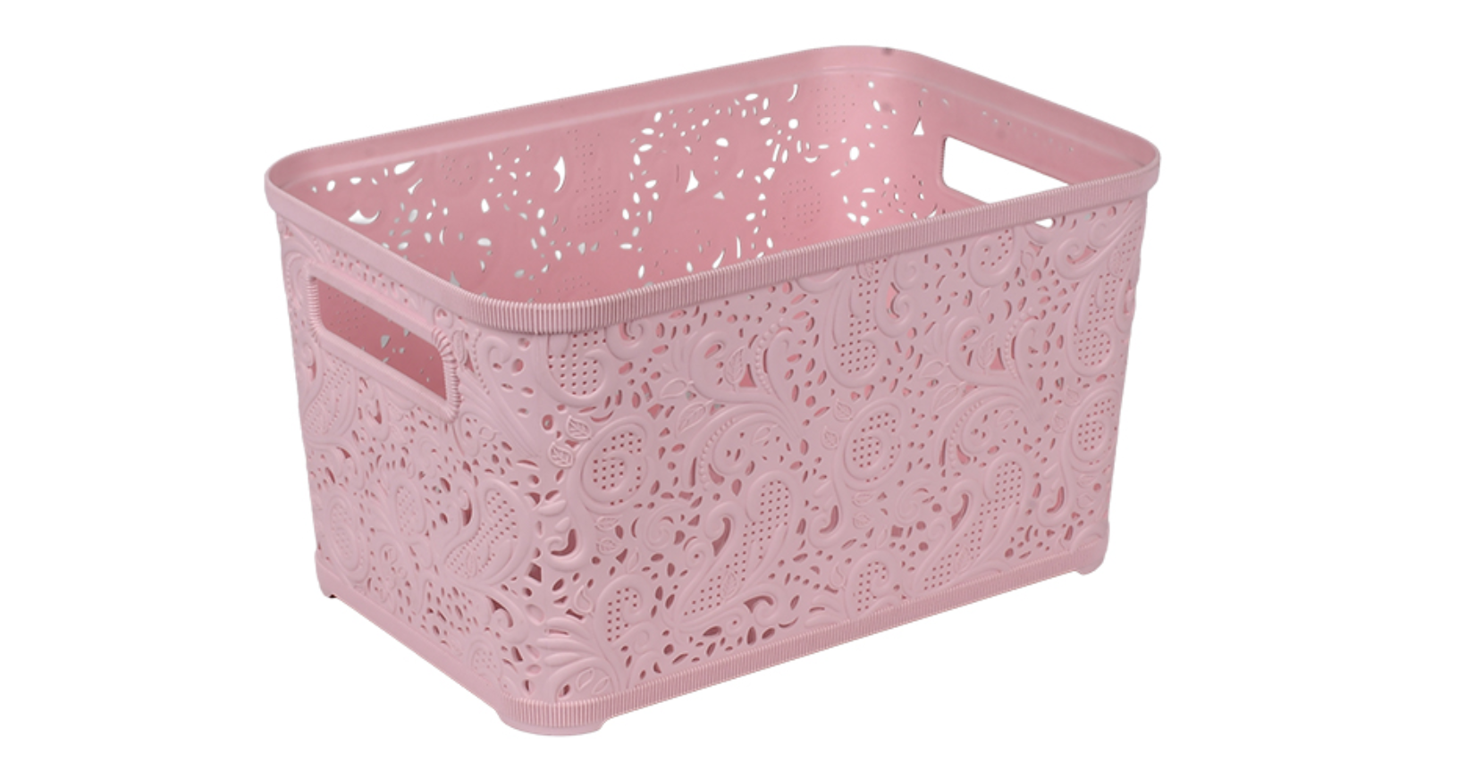 Корзина-плетенка PB-423 Ажур 7,5л 19,5х30х16 см - фото 1 Корзина-плетенка PB-423 Ажур 7,5л 19,5х30х16 см - фото 1