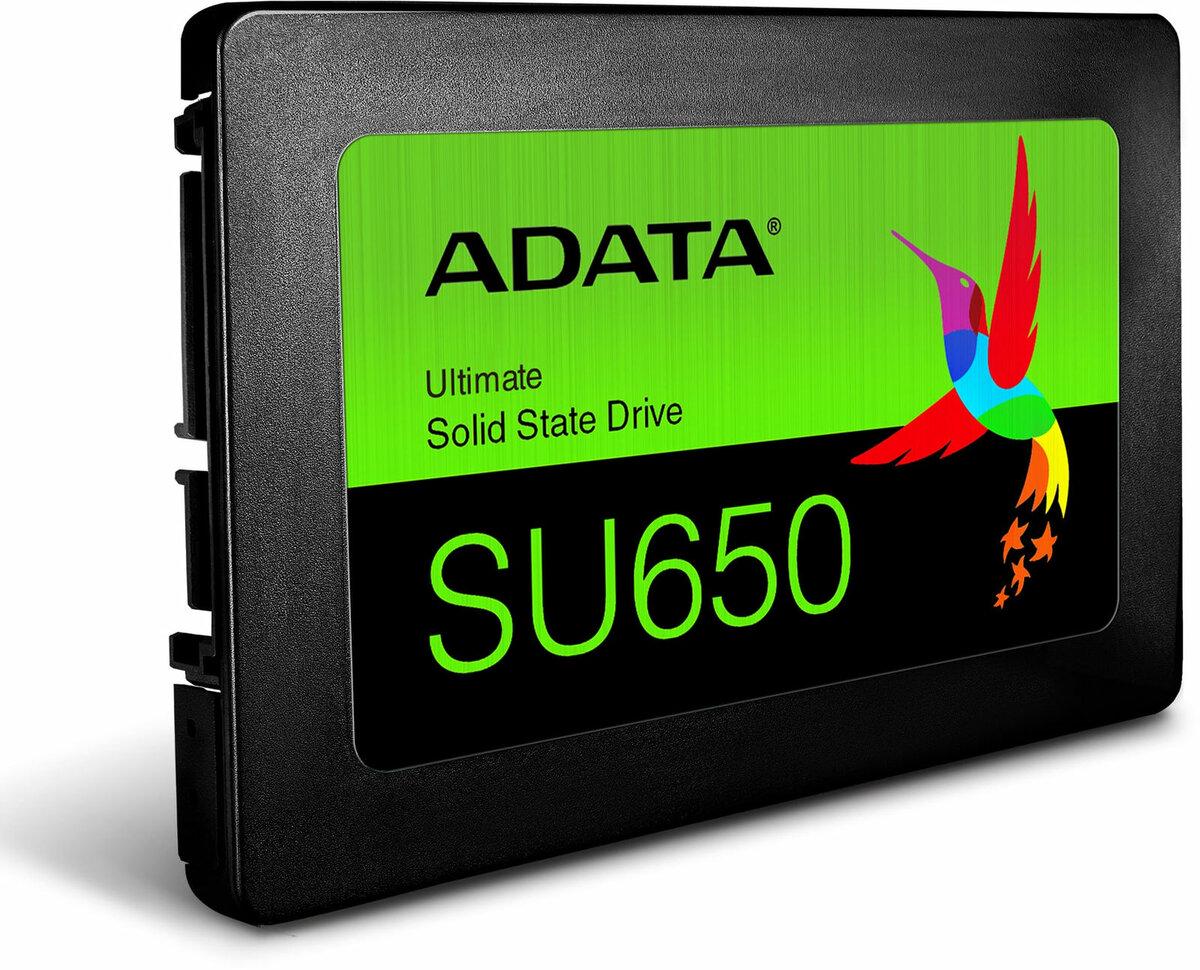 Твердотельный накопитель ADATA Ultimate SU650 960 GB 2,5" SATA III 3D TLC (ASU650SS-960GT-R) - фото 2