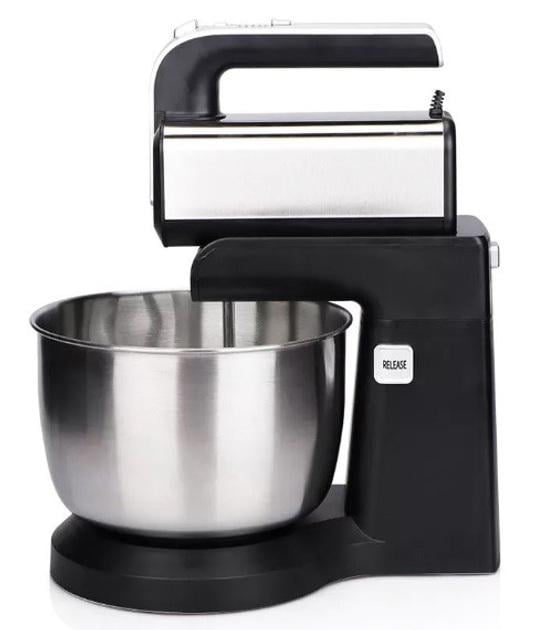 Миксер стационарный RAF R.6652 5 скоростей/стальная чаша 3,5 л 1000 Вт Черный (28412413) - фото 2 Миксер стационарный RAF R.6652 5 скоростей/стальная чаша 3,5 л 1000 Вт Черный (28412413) - фото 2