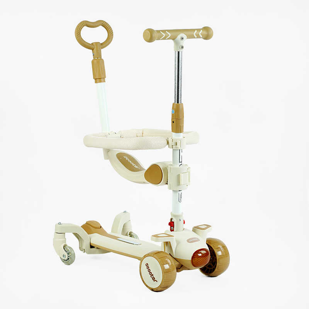 Самокат Skyper 5в1 J-25110/6 музыка и подсветка платформы/защитный бампер/в коробке/колеса PU со светом 125х40 мм (24996260)