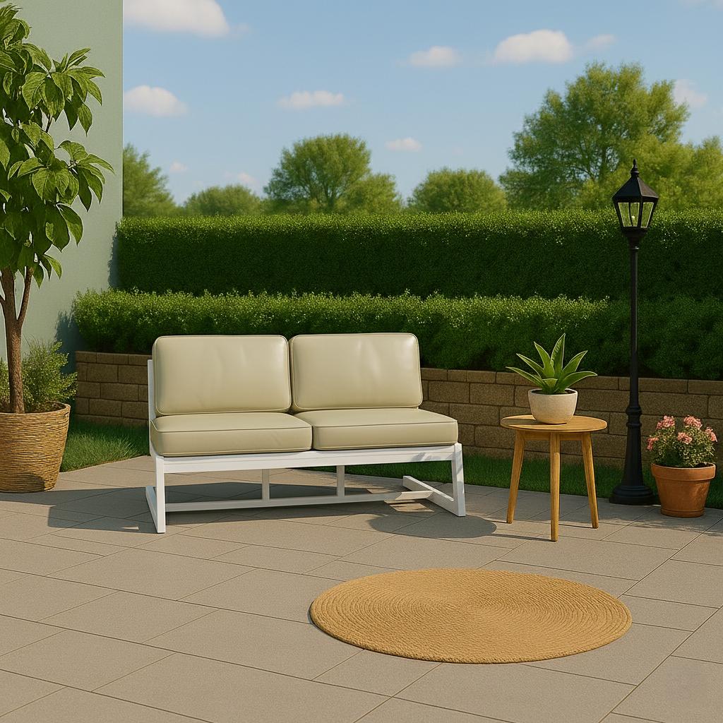 Диван металевий AVVS tech Атлас вуличний лофт екошкіра 156 см Бежевий/Білий (30222931) - фото 4 Диван металевий AVVS tech Атлас вуличний лофт екошкіра 156 см Бежевий/Білий (30222931) - фото 4