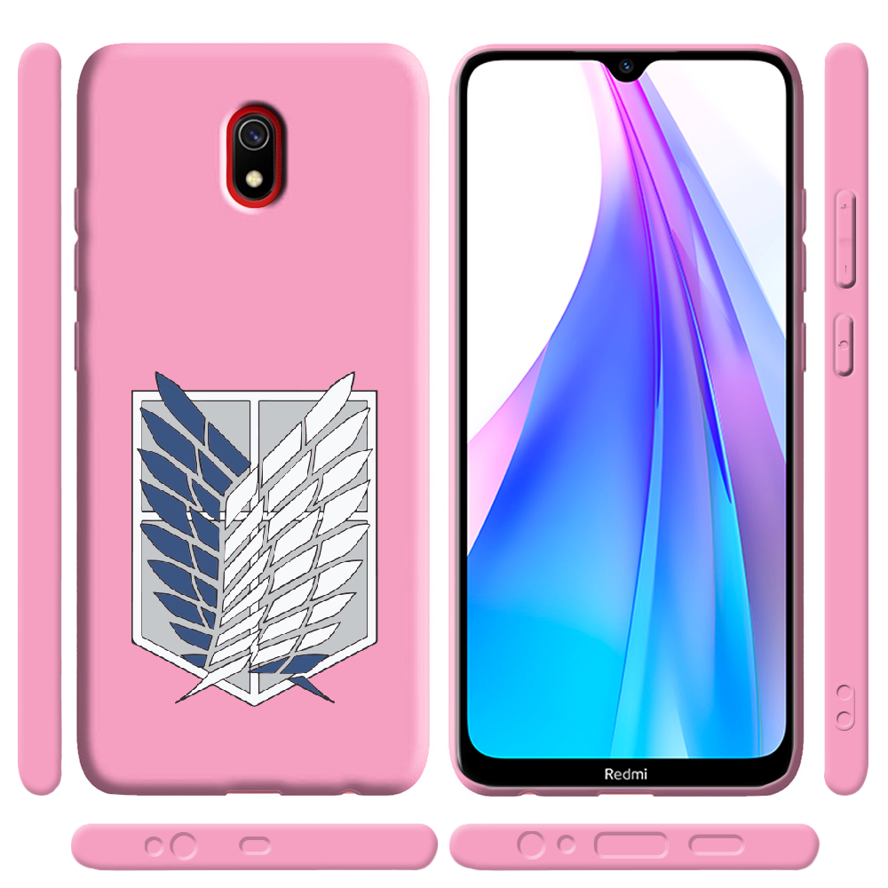 Чохол Boxface Xiaomi Redmi 8A Атака Титанів Крила Свободи Рожевий силікон (38341-bk88-38675) - фото 2