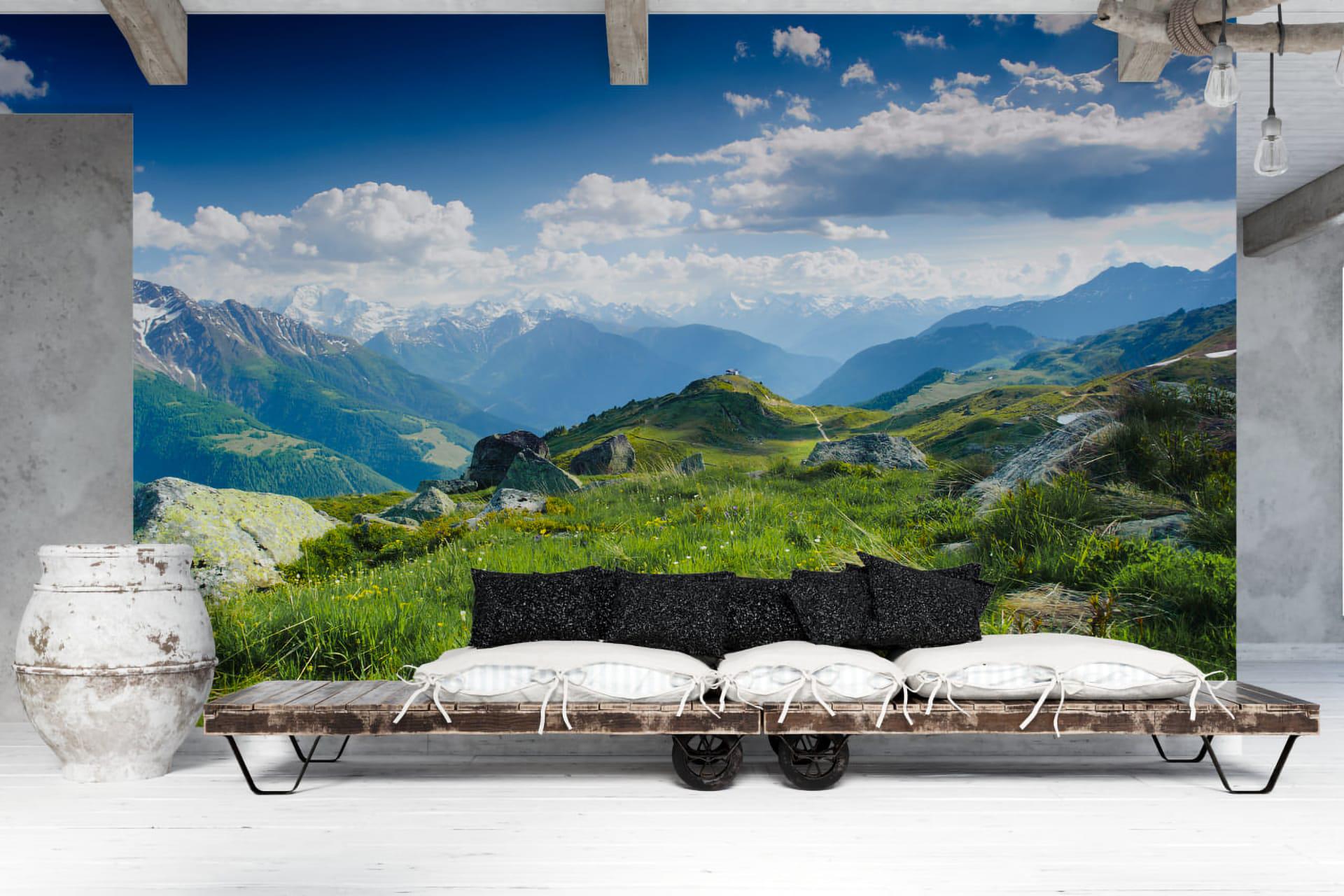 Фотообои флизелиновые Styleo Print-walls Рассвет в горах 081 300х250 см (Pw-081/2)