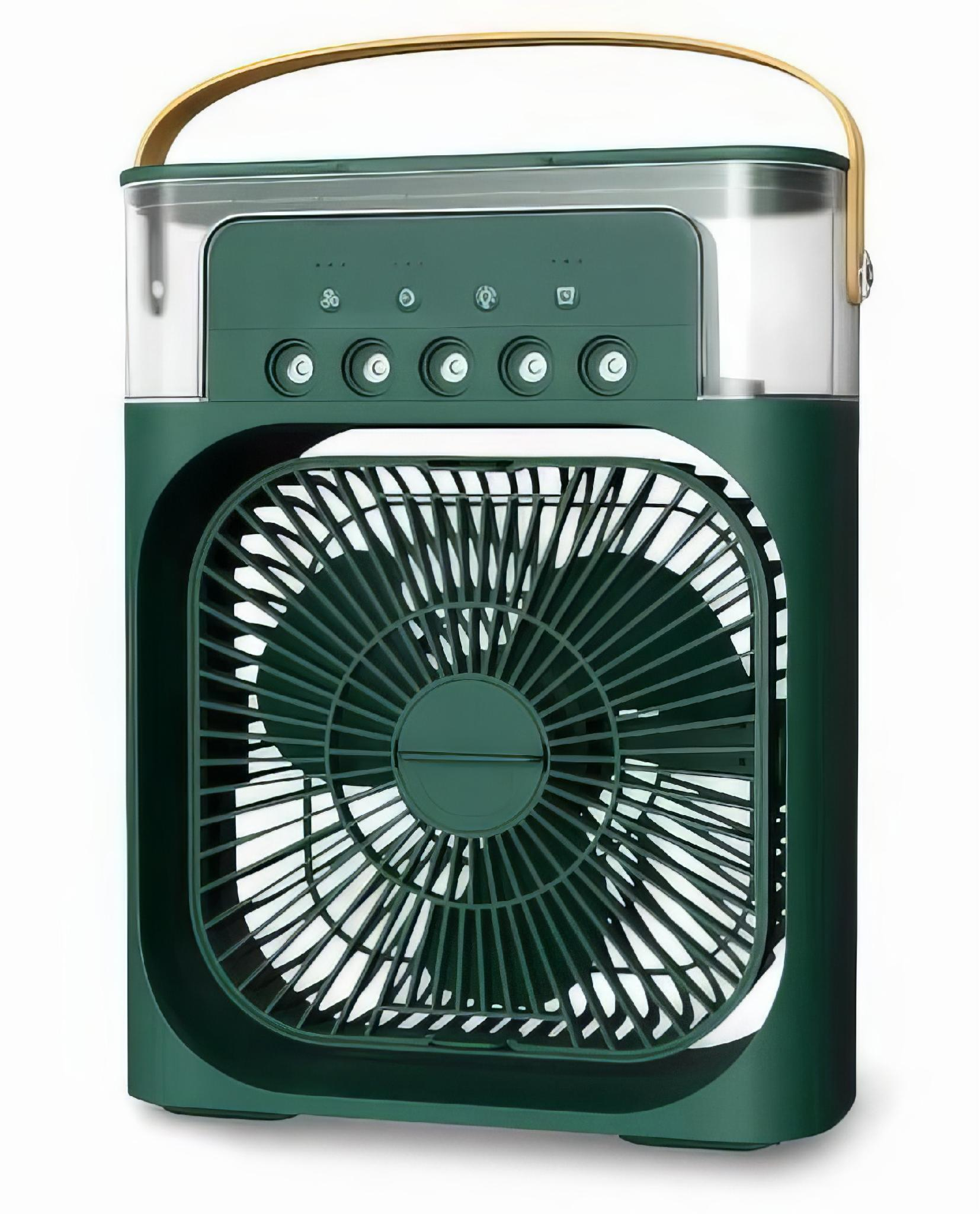 Вентилятор с контейнером для льда ART 9418 LED 21х16х6 см Зеленый (25181105) Вентилятор с контейнером для льда ART 9418 LED 21х16х6 см Зеленый (25181105)