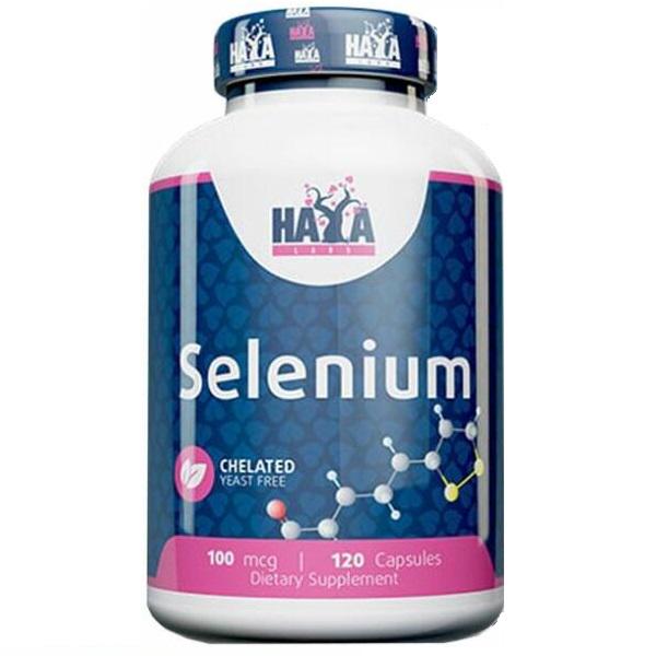 Комплекс Селен и Молибден Haya Labs Selenium 100 mcg 120 капс.
