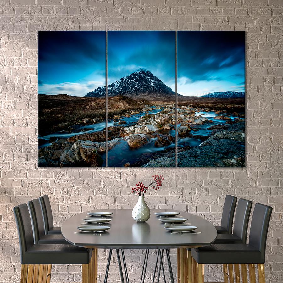 Картина природа Северная гора 128x81 см (A1163-3)