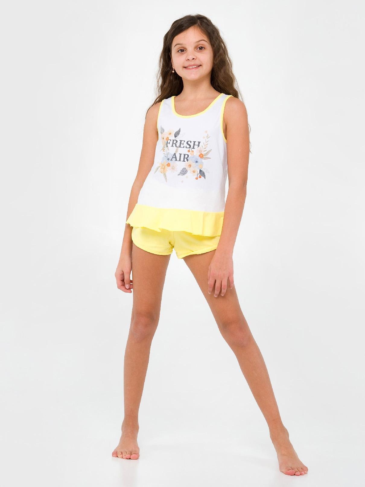Піжама Smil 128 см Жовто-білий 104823