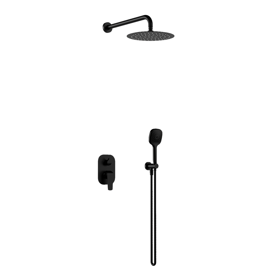 Душевая система Excellent Clever 2.0 без излива латунь Черный (AREX.SET.4145BS)