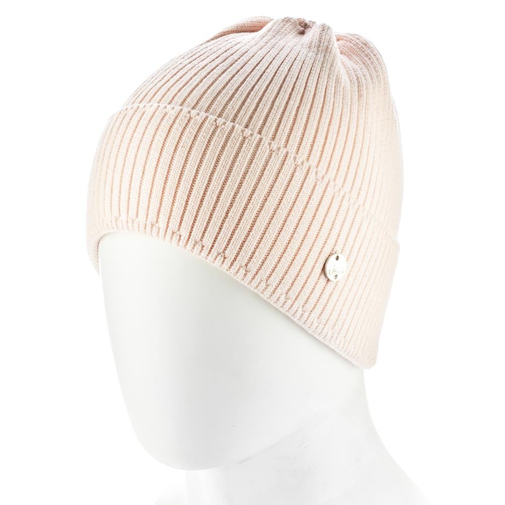 Шапка цибулинка Atrics WH896 з віскози з відворотом без підкладки одинарна Кремовий