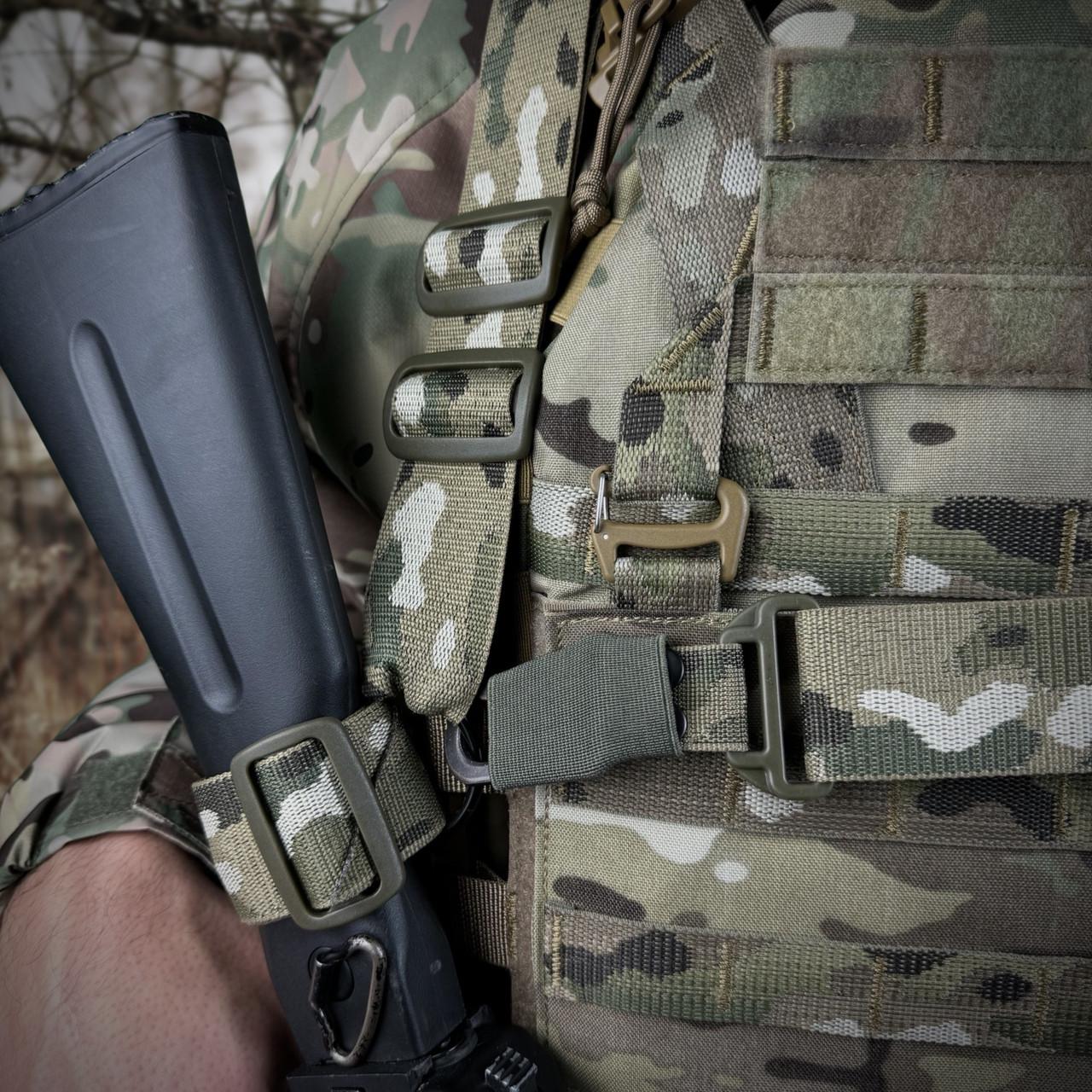 Ремінь збройовий одно/двоточковий Ragnarok TYR Carbine з додатковим кріпленням Мультикам - фото 4 Ремінь збройовий одно/двоточковий Ragnarok TYR Carbine з додатковим кріпленням Мультикам - фото 4