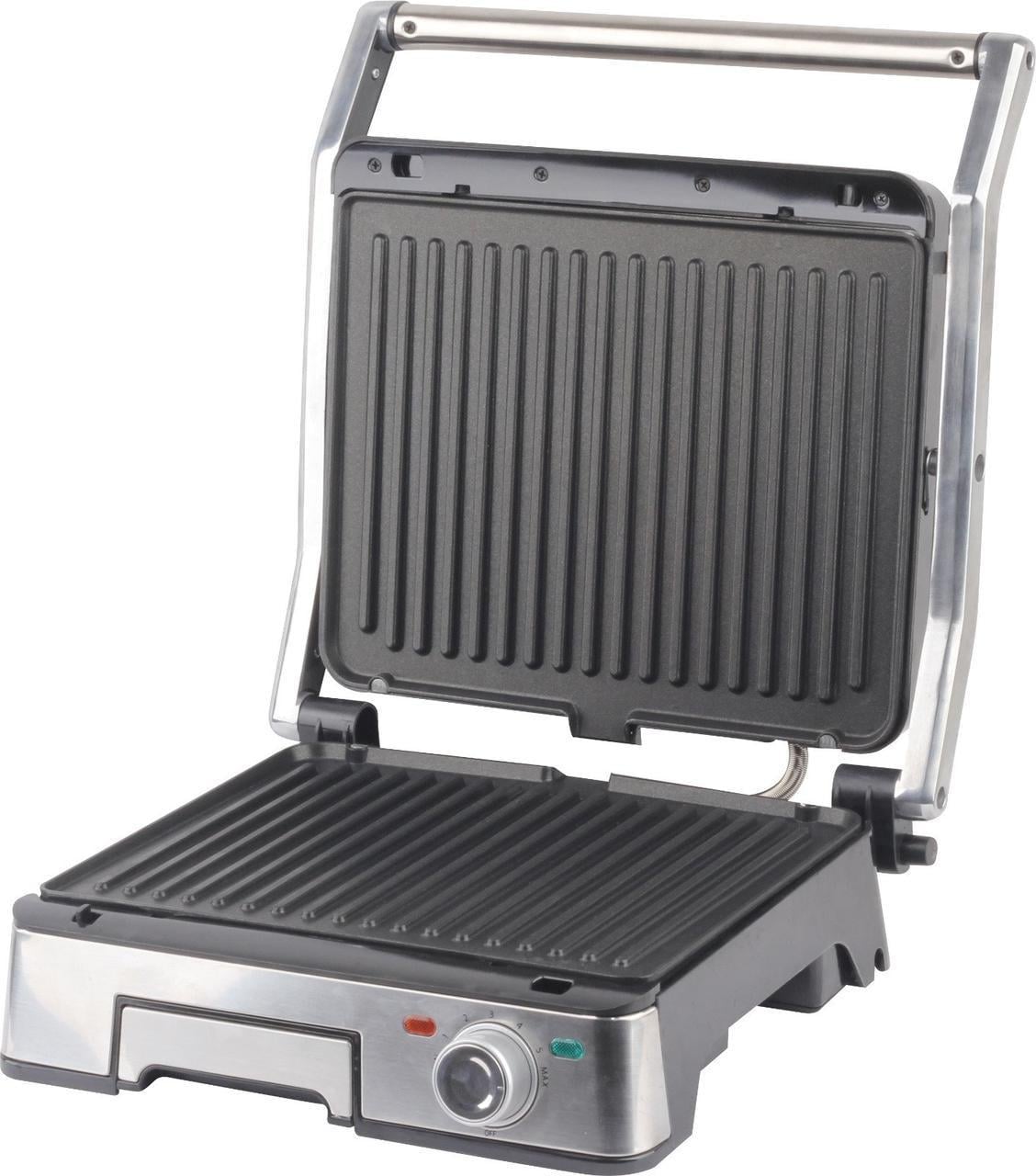 Гриль двойной электрический iHunt Bro Dual Grill нержавеющая сталь XXL 2200 Вт 29х23 см 180° (03224)