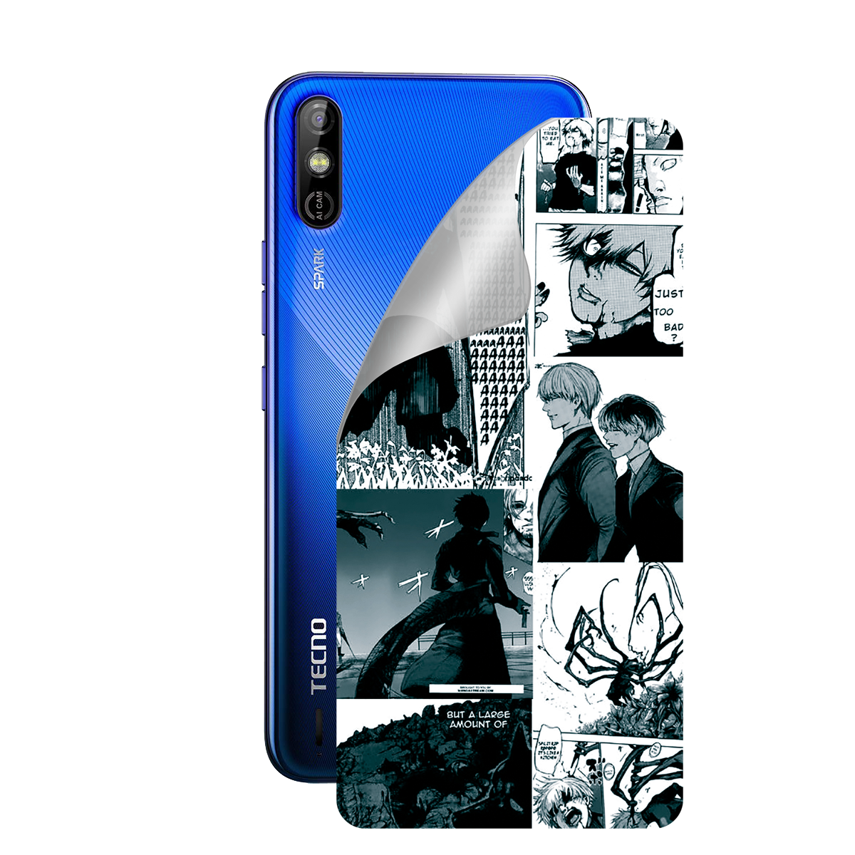 Поліуретанова плівка для Tecno Spark Go серії Print Armor