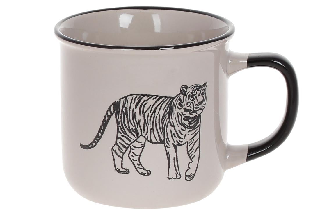 Кружка фарфоровая BonaDi Тигр 360 мл 4 шт. (905-245)