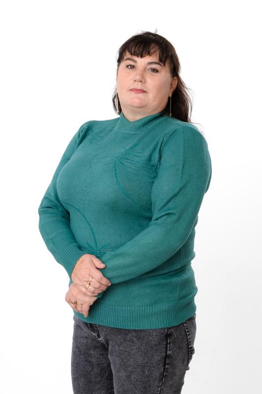 Джемпер утеплений жіночий однотонний з візерунком Носи Своє р. 54/56 Смарагдовий (18116) - фото 1 Джемпер утеплений жіночий однотонний з візерунком Носи Своє р. 54/56 Смарагдовий (18116) - фото 1