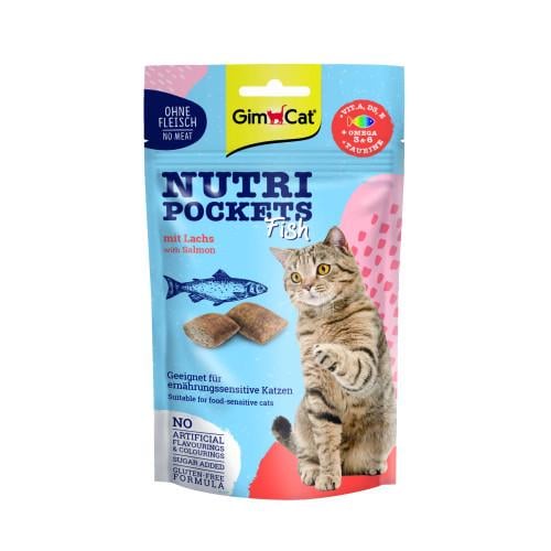 Ласощі для котів GimCat Nutri Pockets Fish лосось 60 г