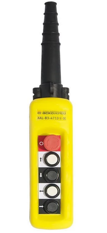 Пост тельферный АСКО-УКРЕМ 4-кнопочный с кнопкой стоп XAL-B3-4713 (A0140050005)