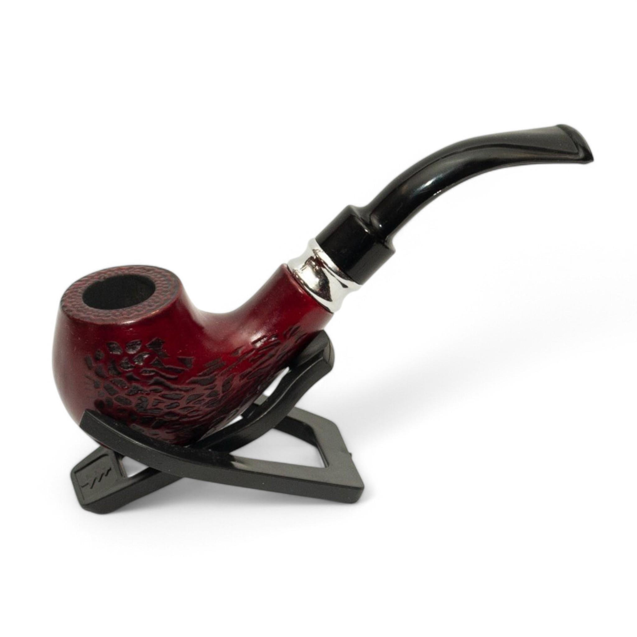 Трубка для курения Wooden Pipe Stones деревянная в подарочной упаковке (KT1)