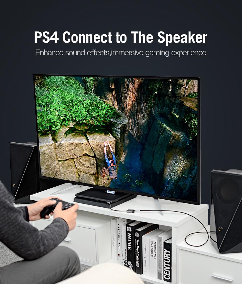 Звукова карта з підтримкою мікрофону Vention USB-2x 3,5 мм minijack 16 біт/48 кГц TRS AUX 3-піновий Сірий (CDKHB) - фото 7