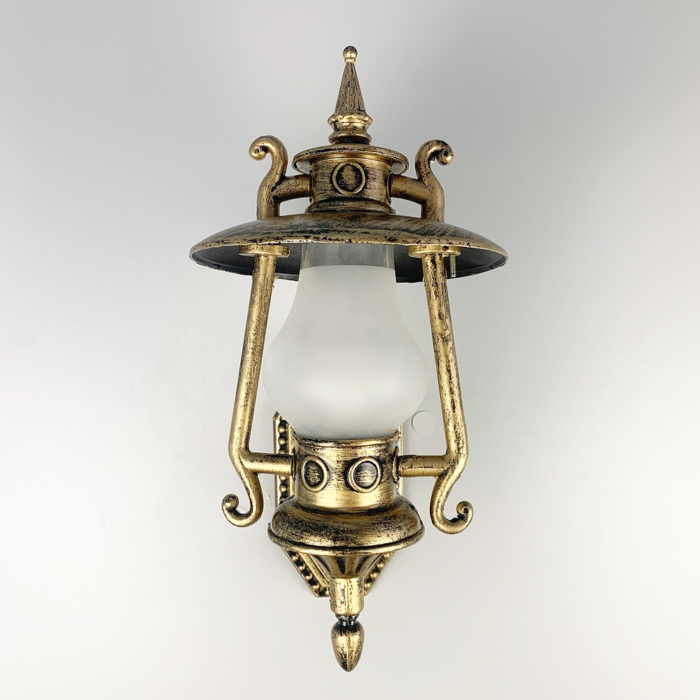 Настенный светильник для улицы со стеклянным плафоном (3041 W BG)