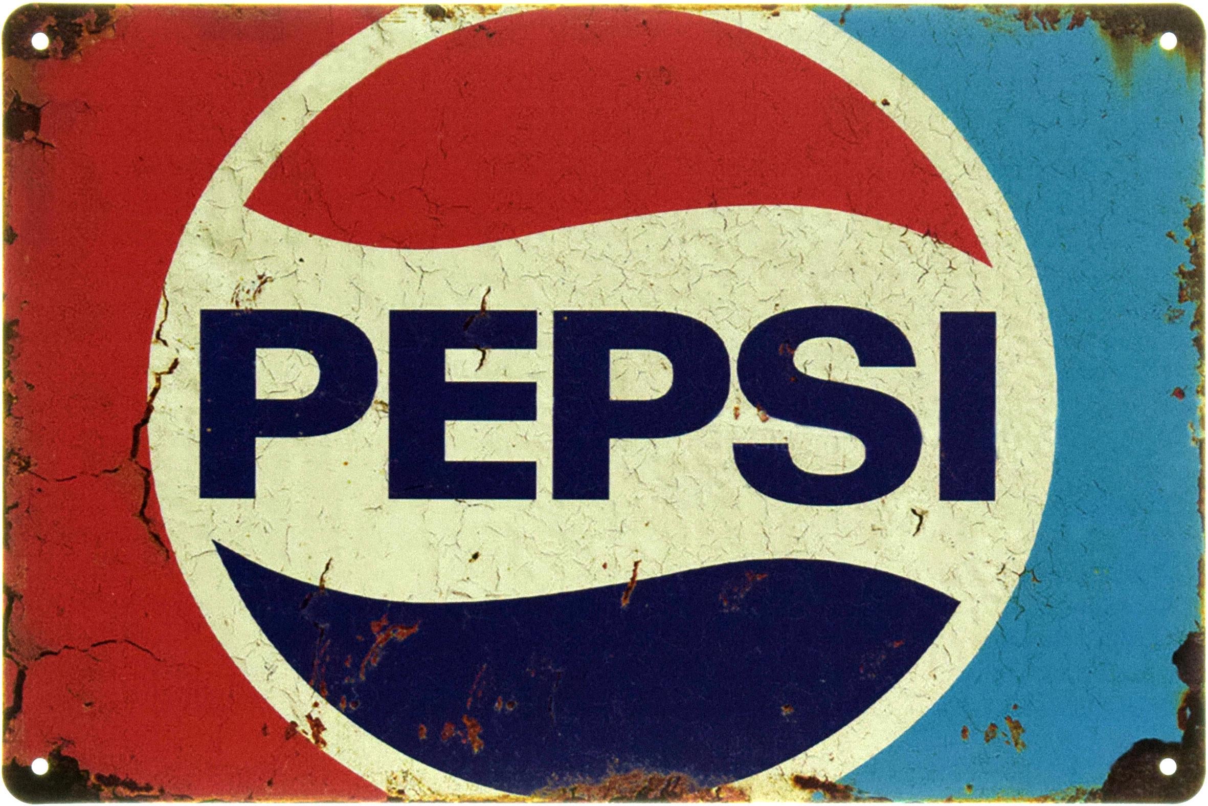 Табличка металева Pepsi Ретро логотип 20x30 см (ms-104556)