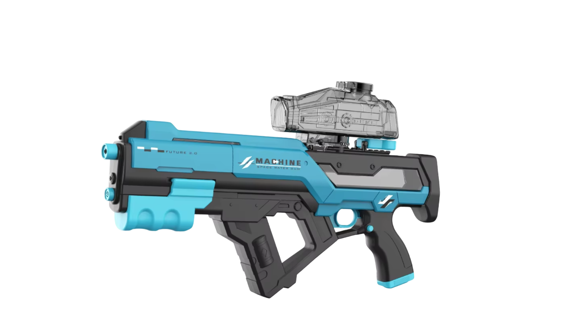 Детский водный пистолет Скорпион электрический с автоматической закачкой воды Синий (2573330309)