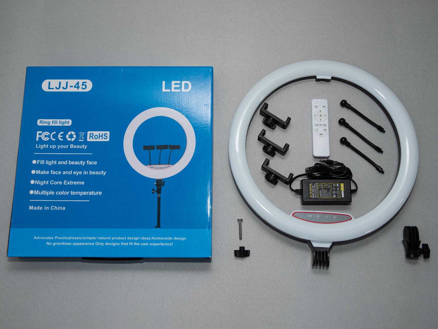 Кольцевая лампа без штатива 220В 35 см (SL-18) - фото 4 Кольцевая лампа без штатива 220В 35 см (SL-18) - фото 4