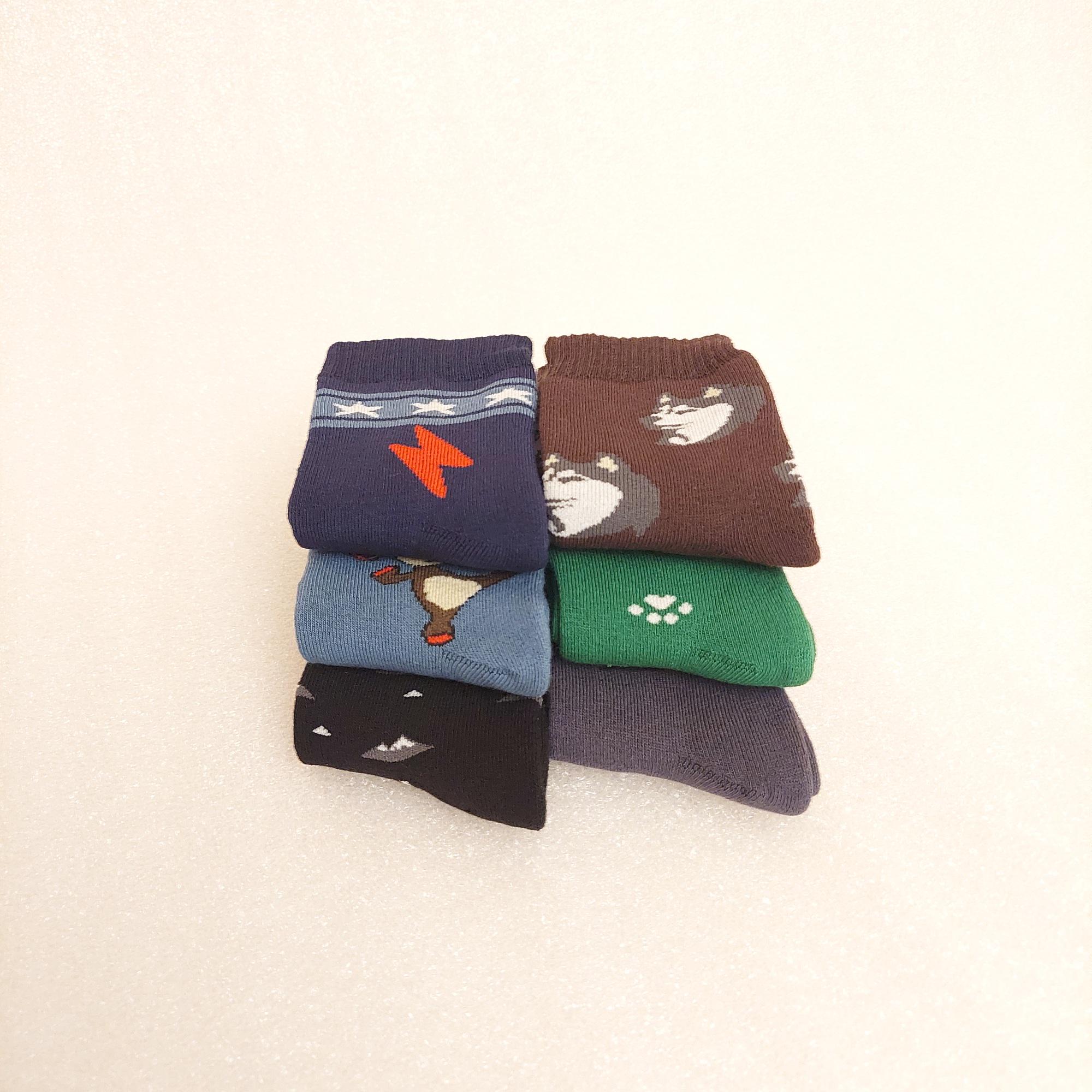 Набір шкарпетки дитячі зимові махрові Житомир для хлопчика 7 років 6 пар Різнокольорові (0587) - фото 3