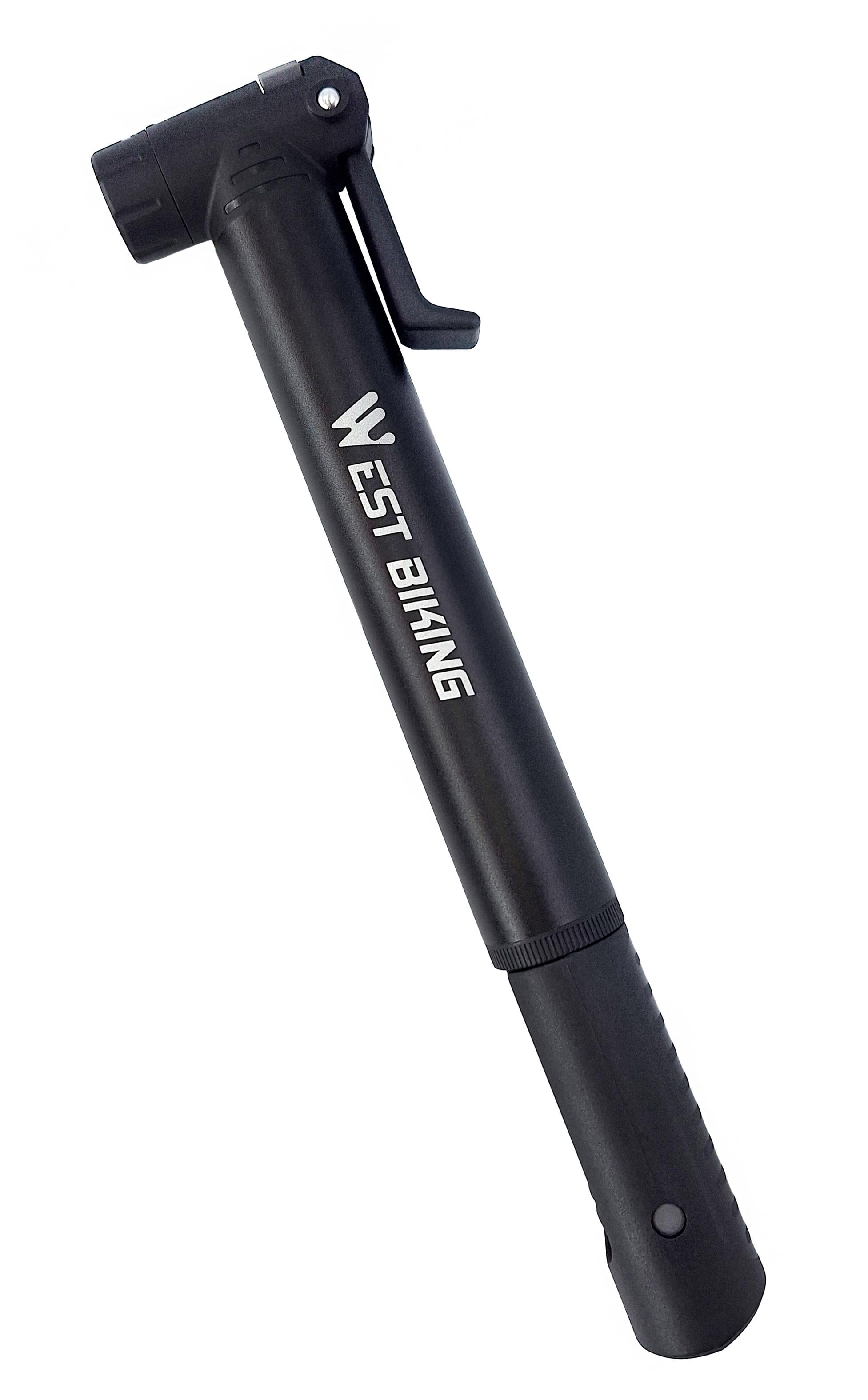Насос велосипедный West Biking YP0711167 FV/AV пластиковый 80 Psi Черный (G0001570)