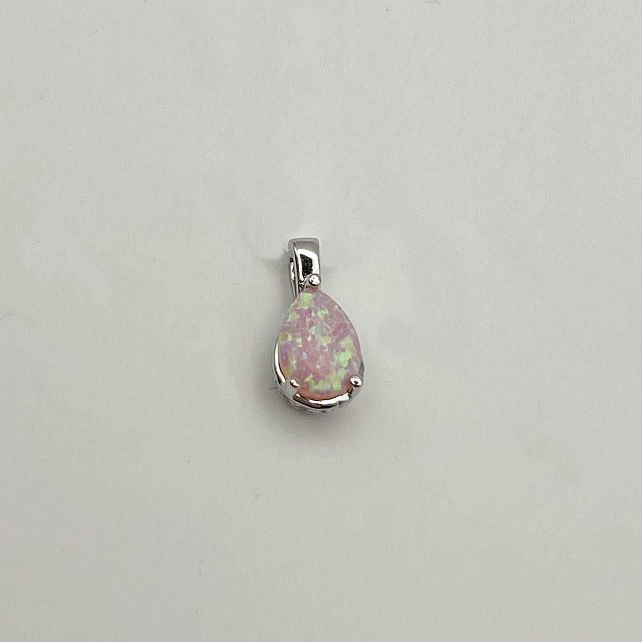 Серебряный кулон с розовым опалом 0,95 г (2498420954)