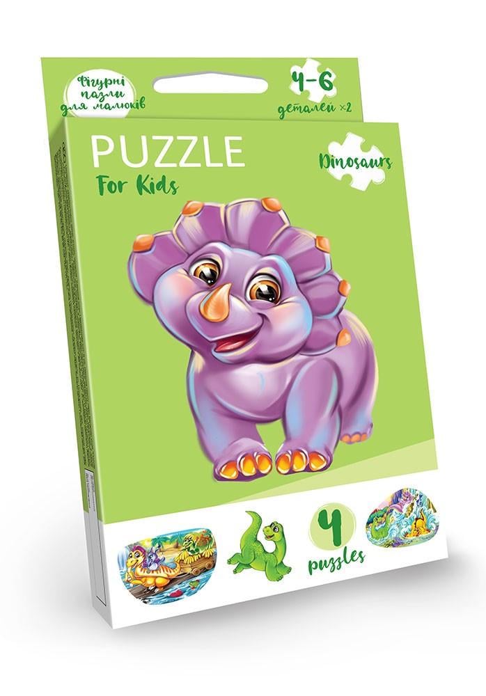 Пазлы для малышей Danko toys PFK-01U Вид 6 двухсторонние в коробке