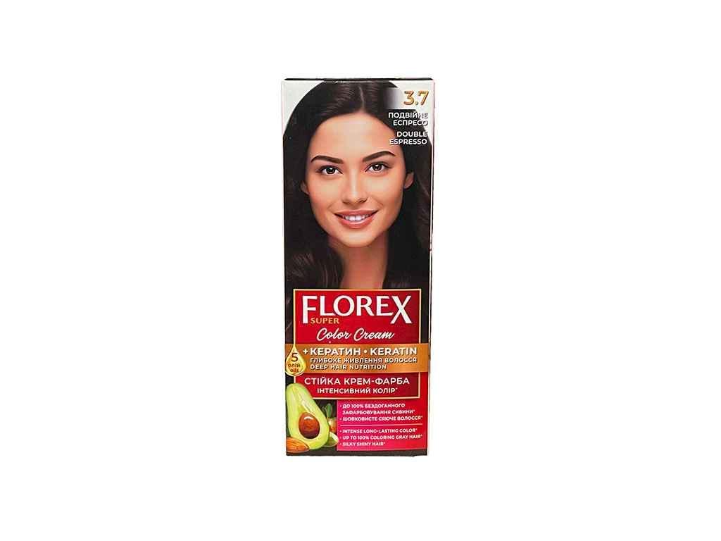 Крем-краска для волос Florex Кератин 3.7 Двойное эспрессо (1086573)