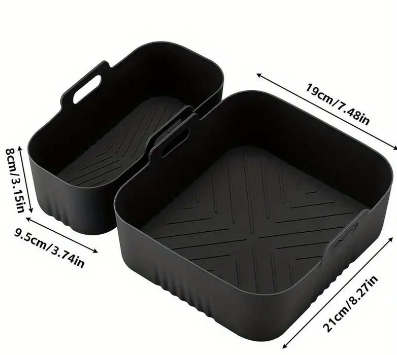 Формы силиконовые для фритюрниц 2 шт. Черный (SAM-223) - фото 2 Формы силиконовые для фритюрниц 2 шт. Черный (SAM-223) - фото 2