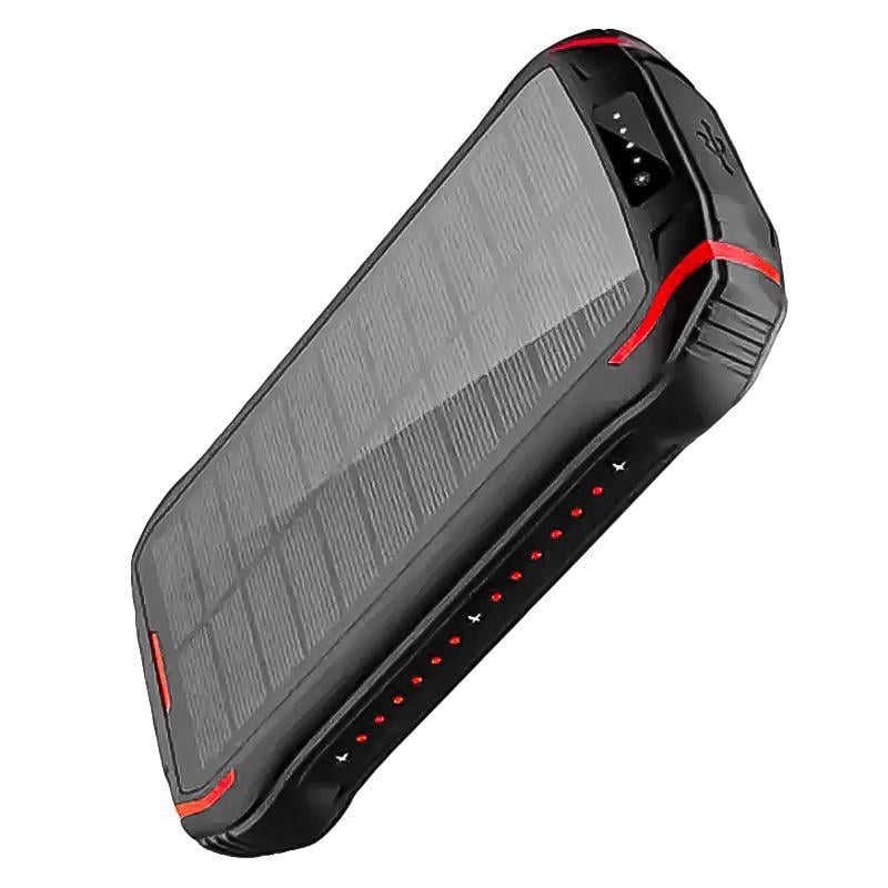 Повербанк Xionel i26w 20000 mAH с солнечной батареей и фонариком Black/Red (29-49-10455-50372)