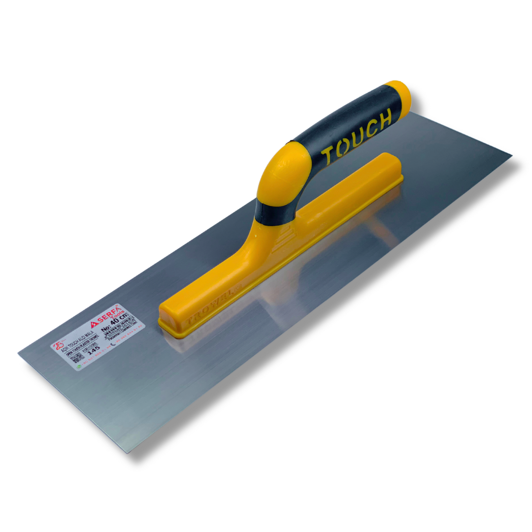 Гладилка штукатурна Touch Plaster Trowel Open Handle 40 см Жовтий (145)