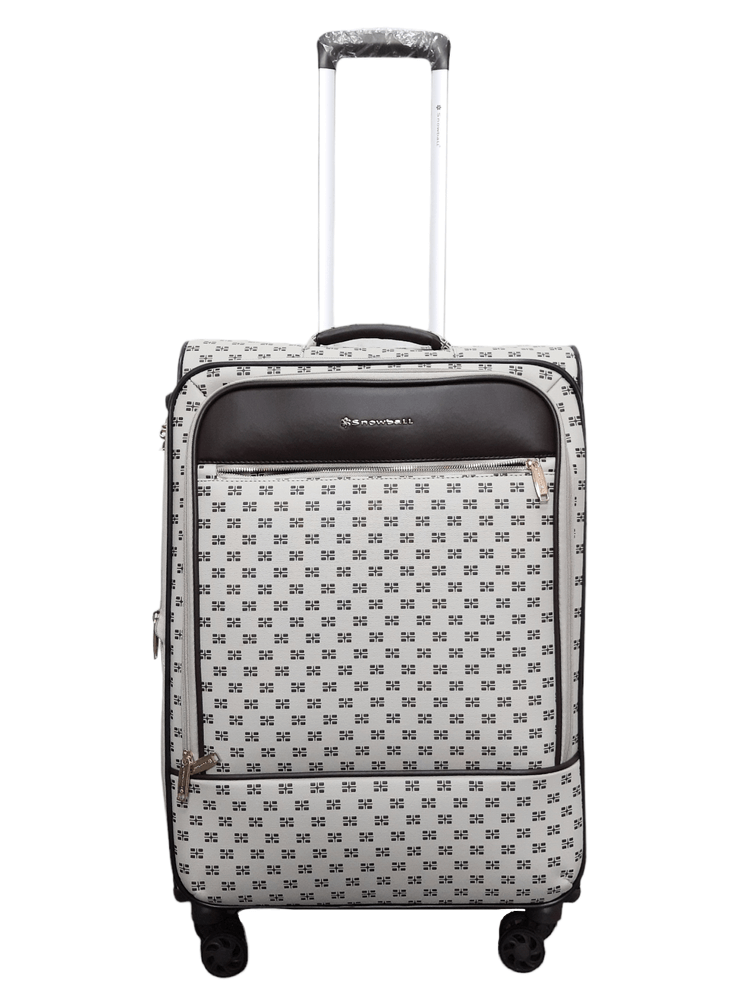 Валіза середня тканинний Snowball 39204 62/12 л полівінілхлорид Кремовий