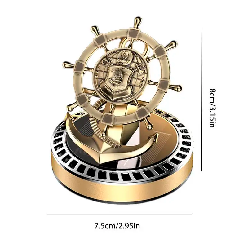 Ароматизатор в авто на солнечной батарее с вращающимися якорем Океан Золотой (2295418696) - фото 3