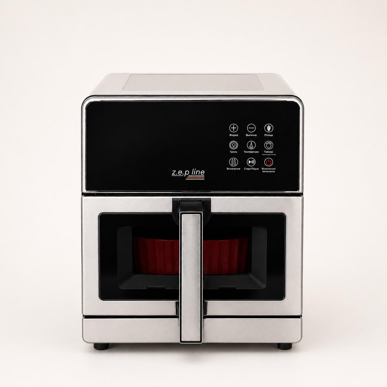 Аэрофритюрница Zepline ZP-00355 Silver Max Pro-3 2200 Вт два тена из нержавеющей стали 13 л (35861547)
