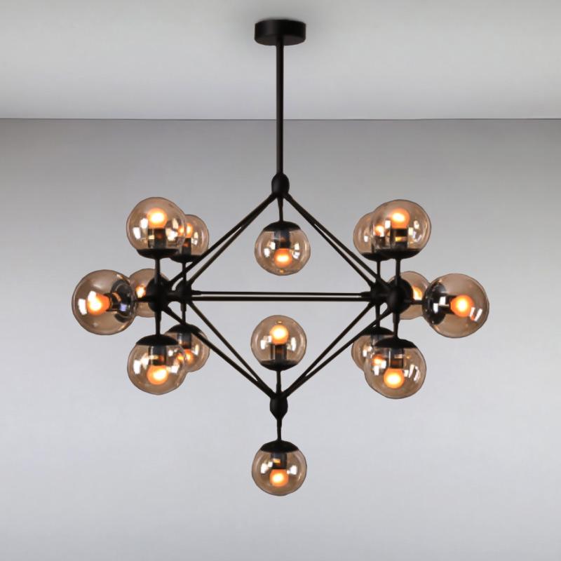 Люстра-молекула подвесная Light House ES-15424-15 Черный (9138)