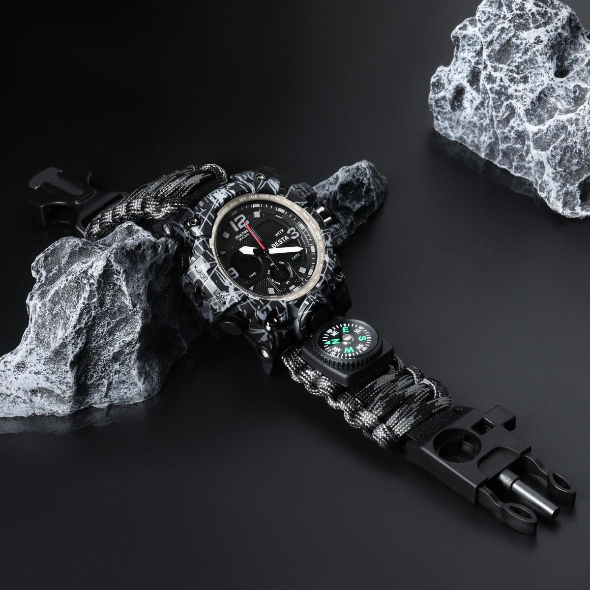 Годинник наручний BESTA Life Pro Grey з компасом (2435837706) - фото 5 Годинник наручний BESTA Life Pro Grey з компасом (2435837706) - фото 5