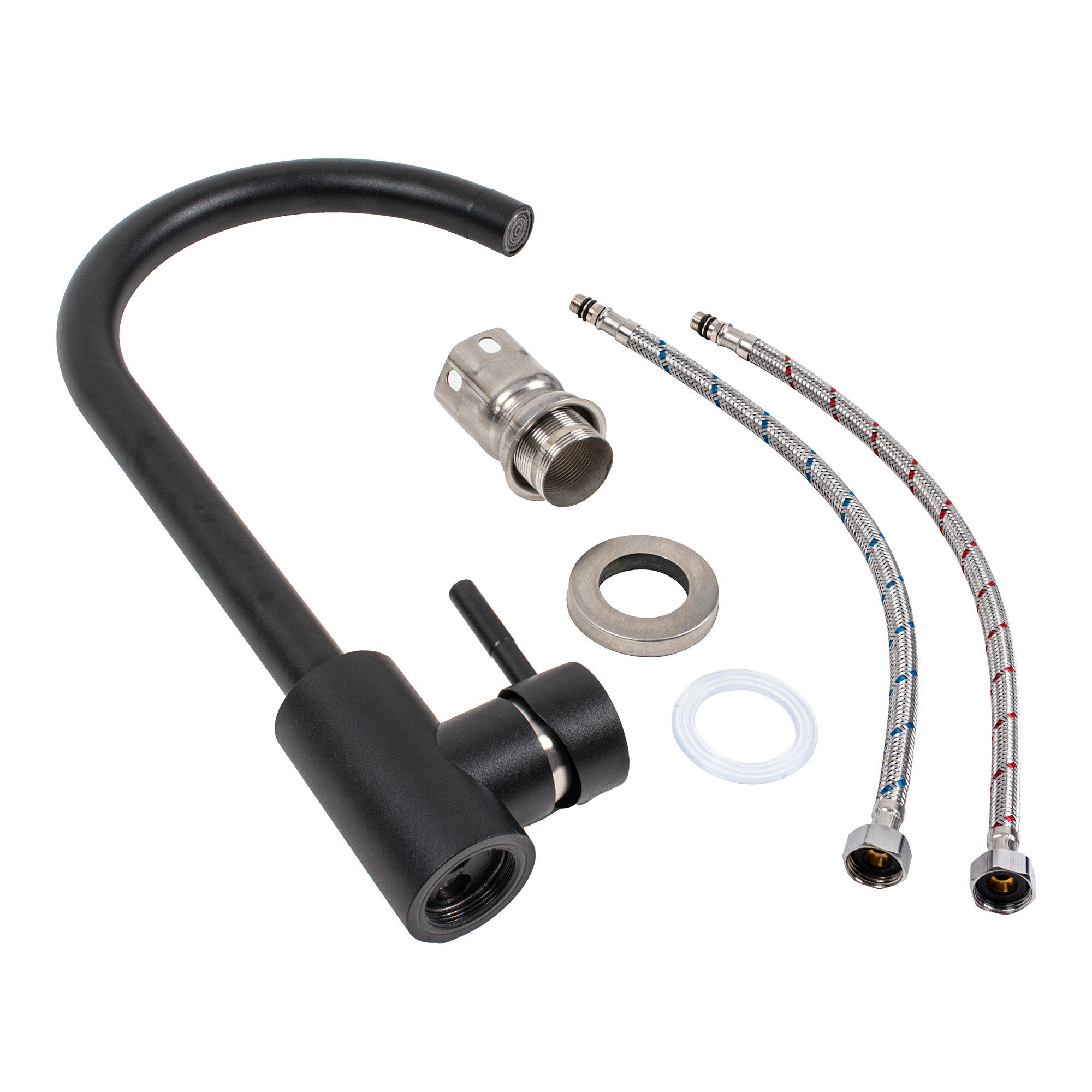 Смеситель Platinum 56 B NESP 3008 А Черный матовый