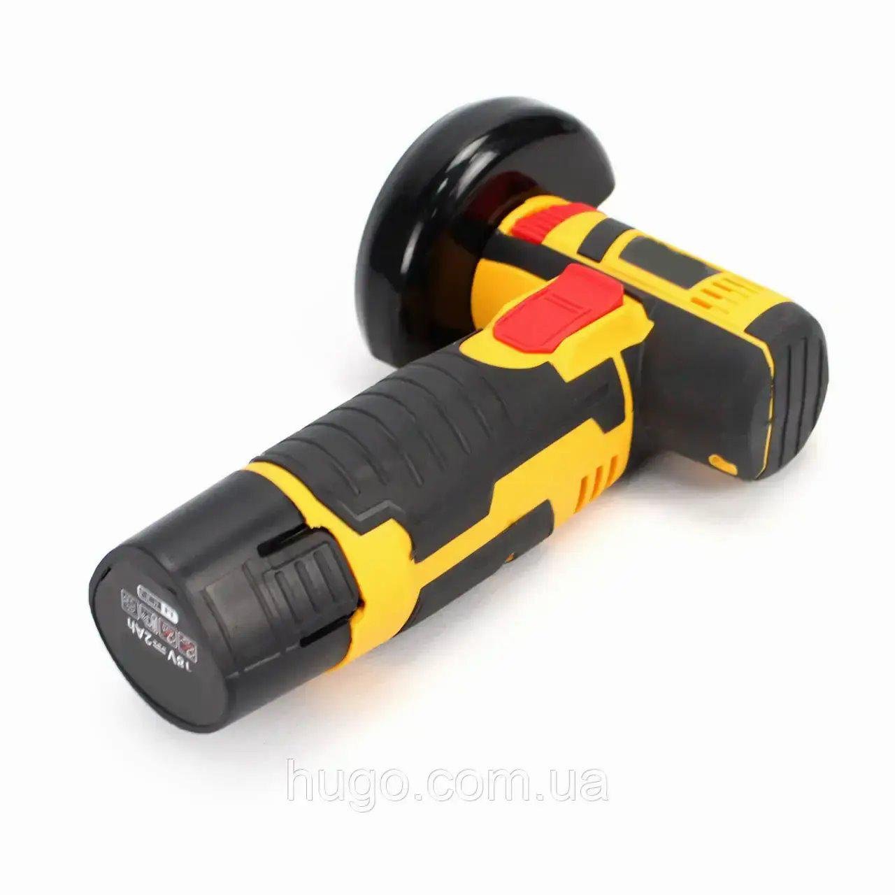 Болгарка акумуляторна Lithium Electric Tool з 2 АКБ 12V 2.0Ah 2 диски 75 мм в кейсі Жовтий - фото 6 Болгарка акумуляторна Lithium Electric Tool з 2 АКБ 12V 2.0Ah 2 диски 75 мм в кейсі Жовтий - фото 6