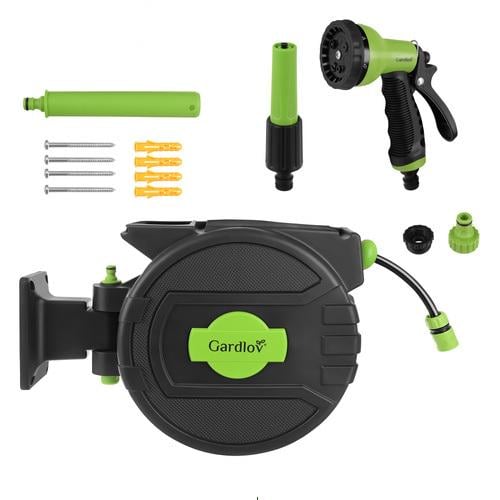 Котушка автоматична настінна Gardlov для садового шланга 20 м з'єднувач 1/2" (27505)